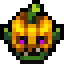 Pumpkin Zombie Head