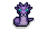 Purple snake sprite